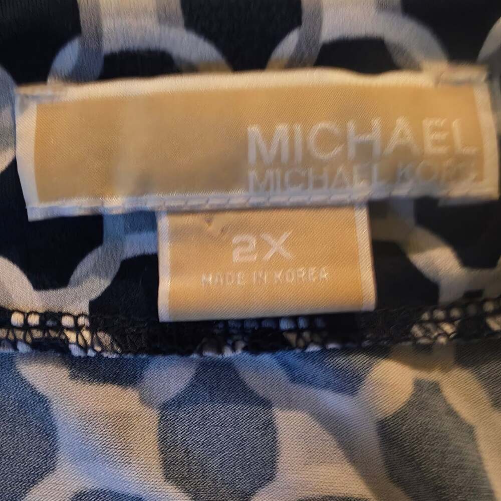 MICHAEL KORS ~ V neck dress Empire elastic waist... 2XL - Picture 3 of 4